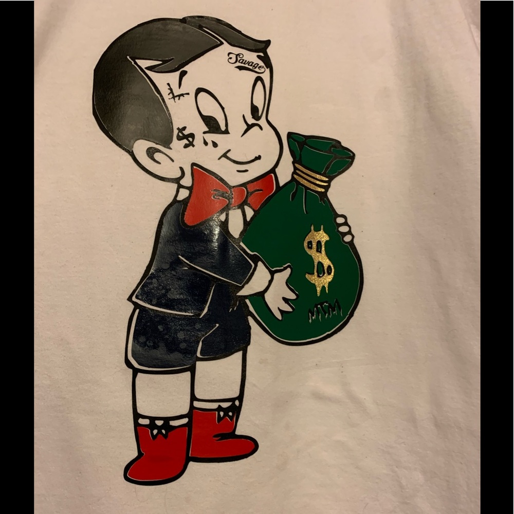 Richie rich money bag t shirt MTM